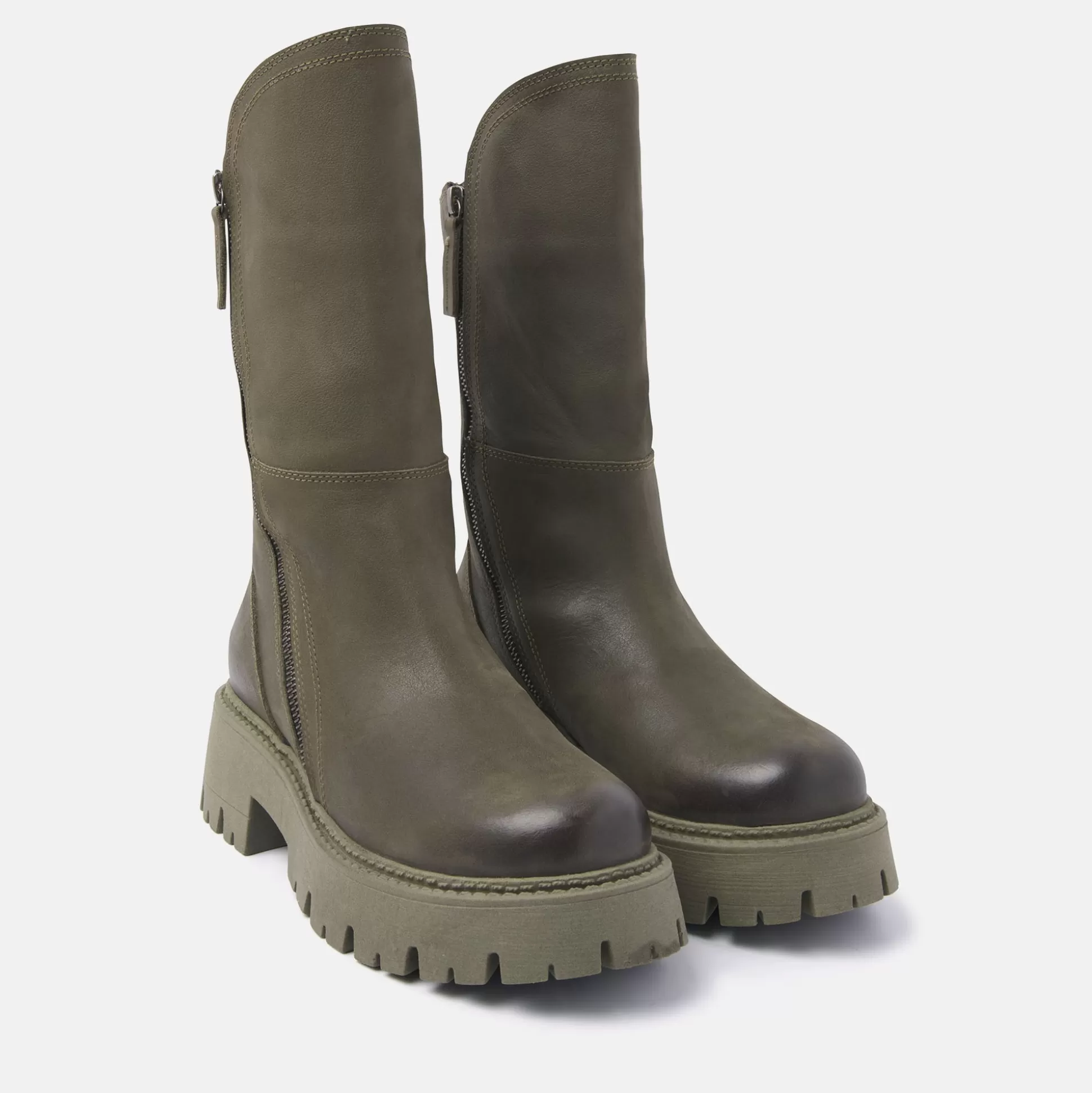 Vrouw Lazamani Dames Biker Boots 67.056 Green