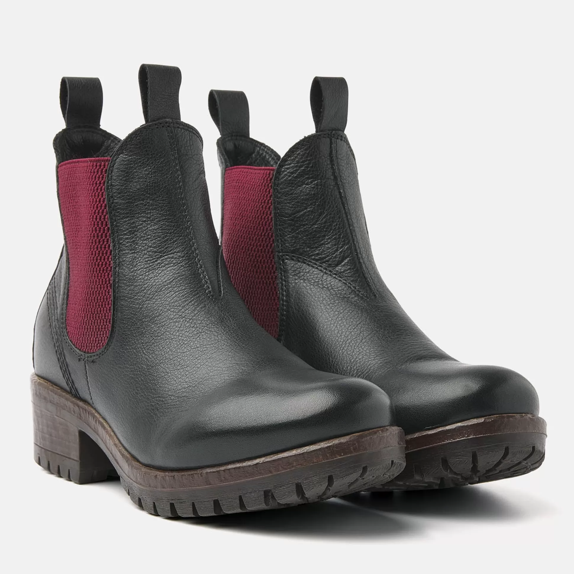 Vrouw Lazamani Dames Chelsea Boots 68.002 Black-Red