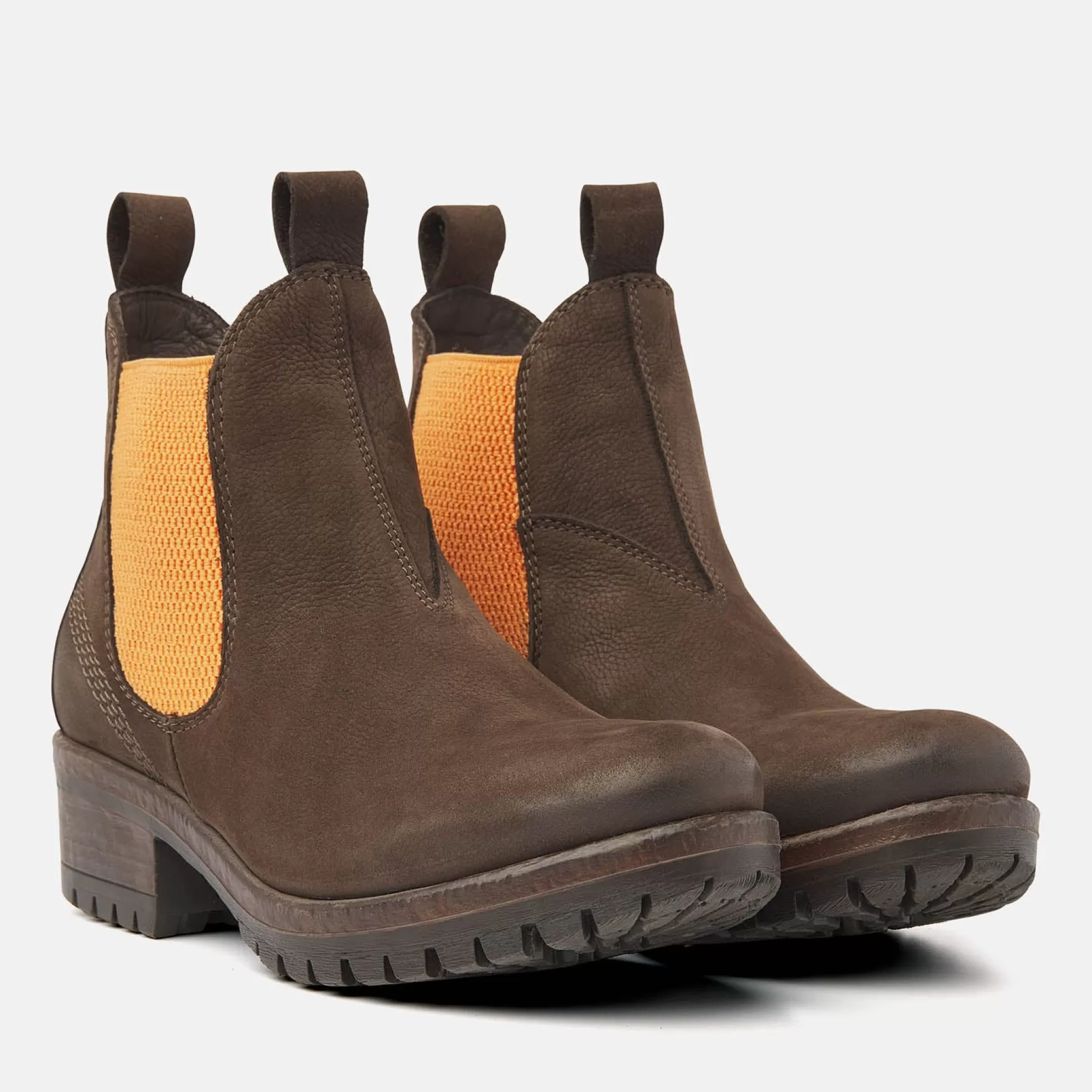 Vrouw Lazamani Dames Chelsea Boots 68.002 Brown-Orange