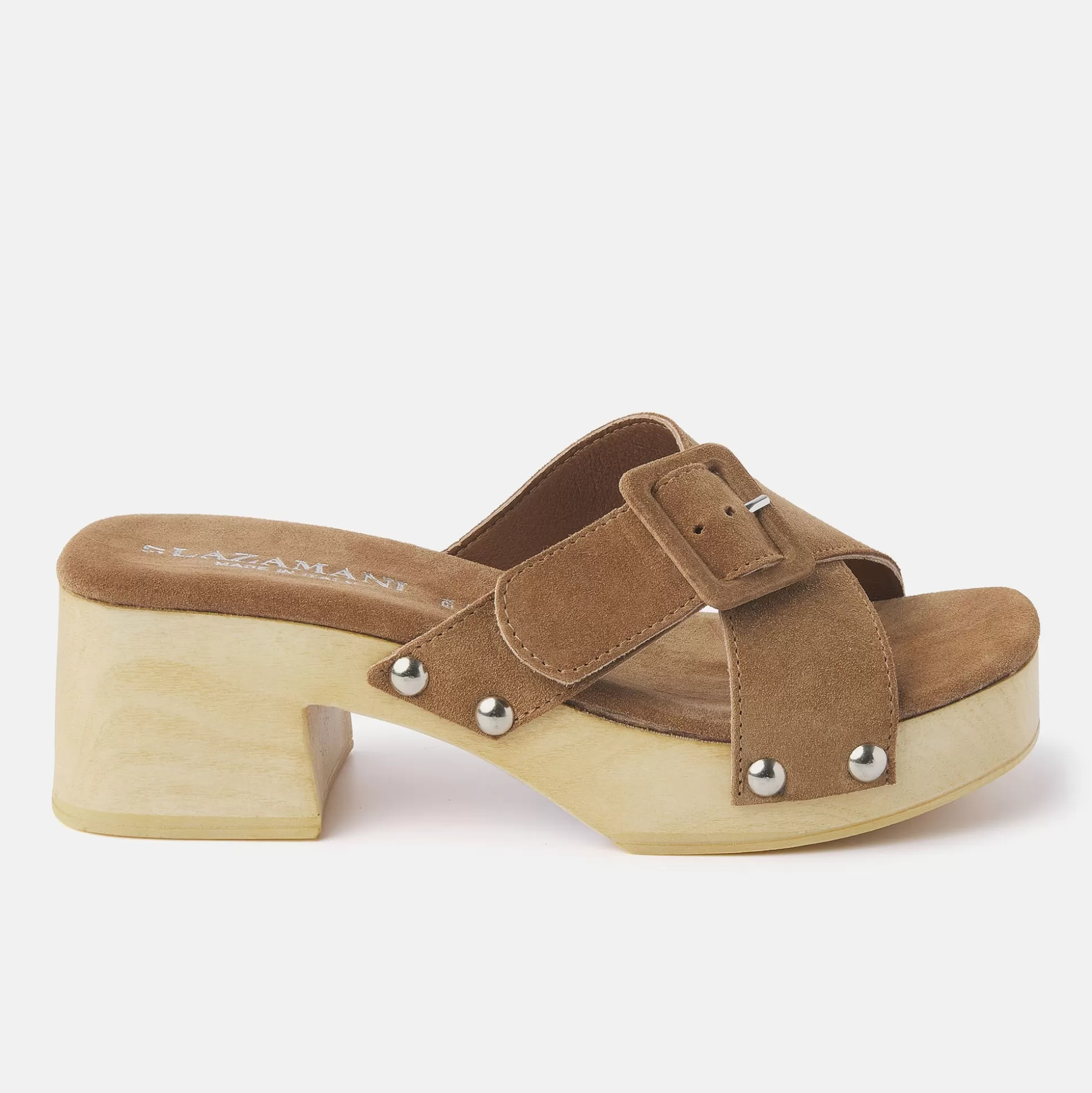 Vrouw Lazamani Dames Clogs 31.226 Cuoio