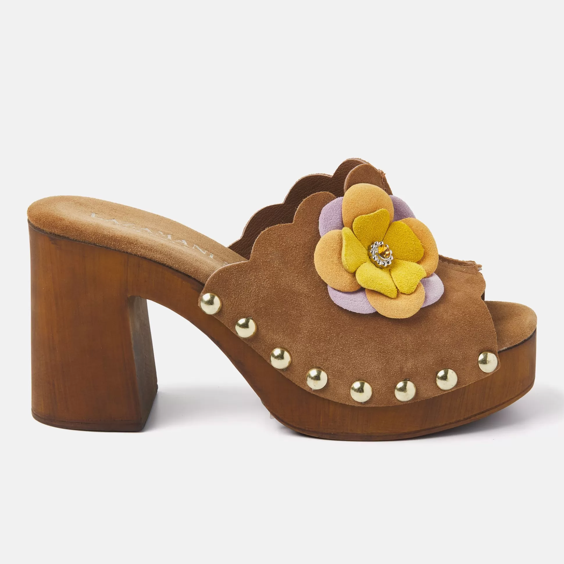 Vrouw Lazamani Dames Clogs 31.231 Cuoio Multi