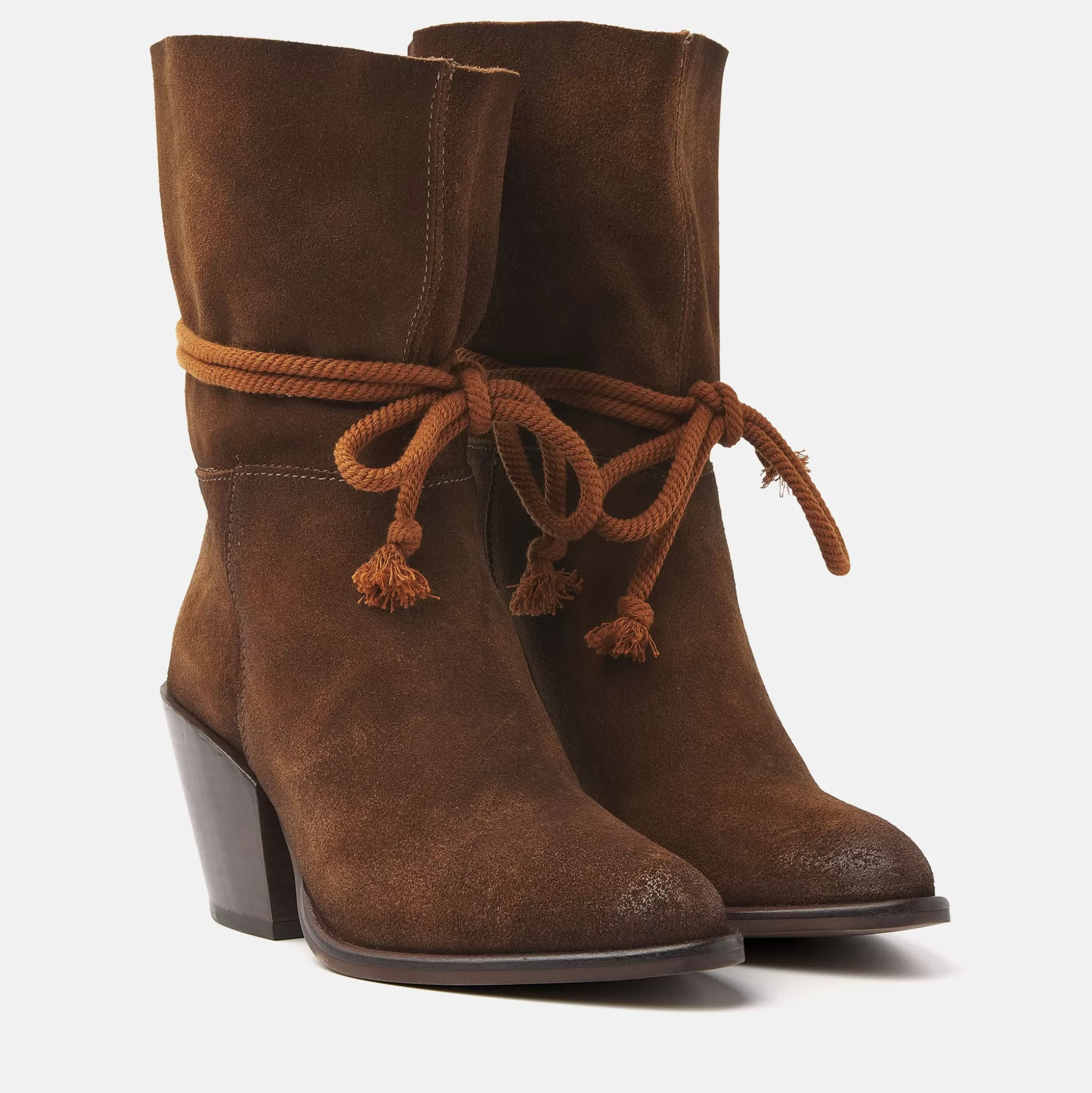 Vrouw Lazamani Dames Enkellaarsjes 35.118 Tan