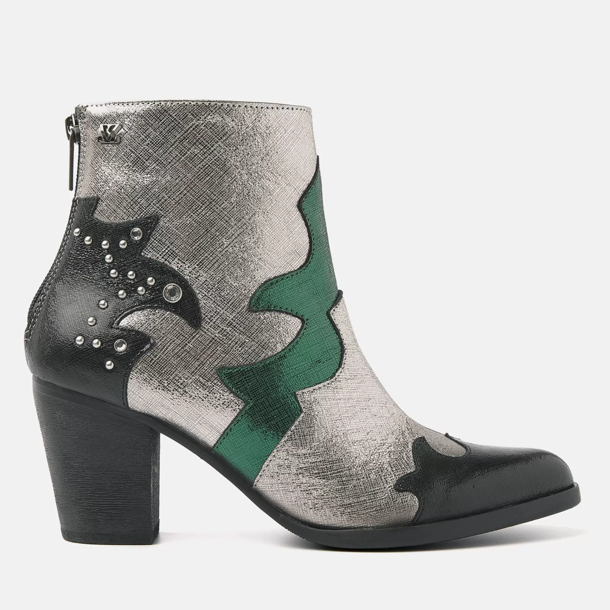 Vrouw Lazamani Dames Enkellaarsjes 85.609 Green-Multi