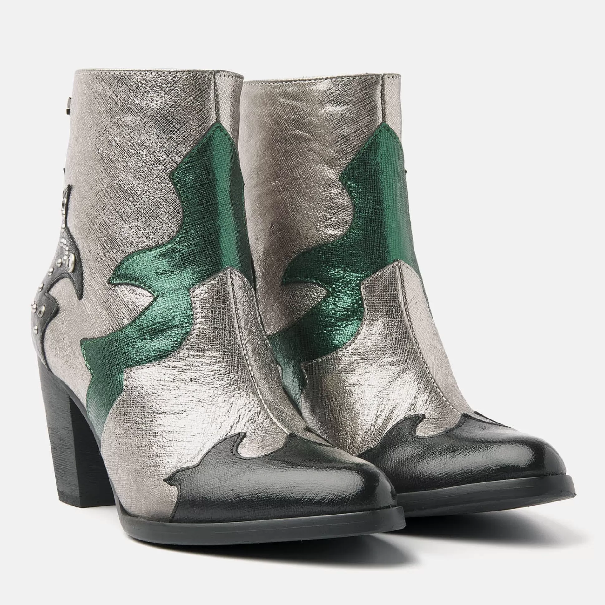 Vrouw Lazamani Dames Enkellaarsjes 85.609 Green-Multi