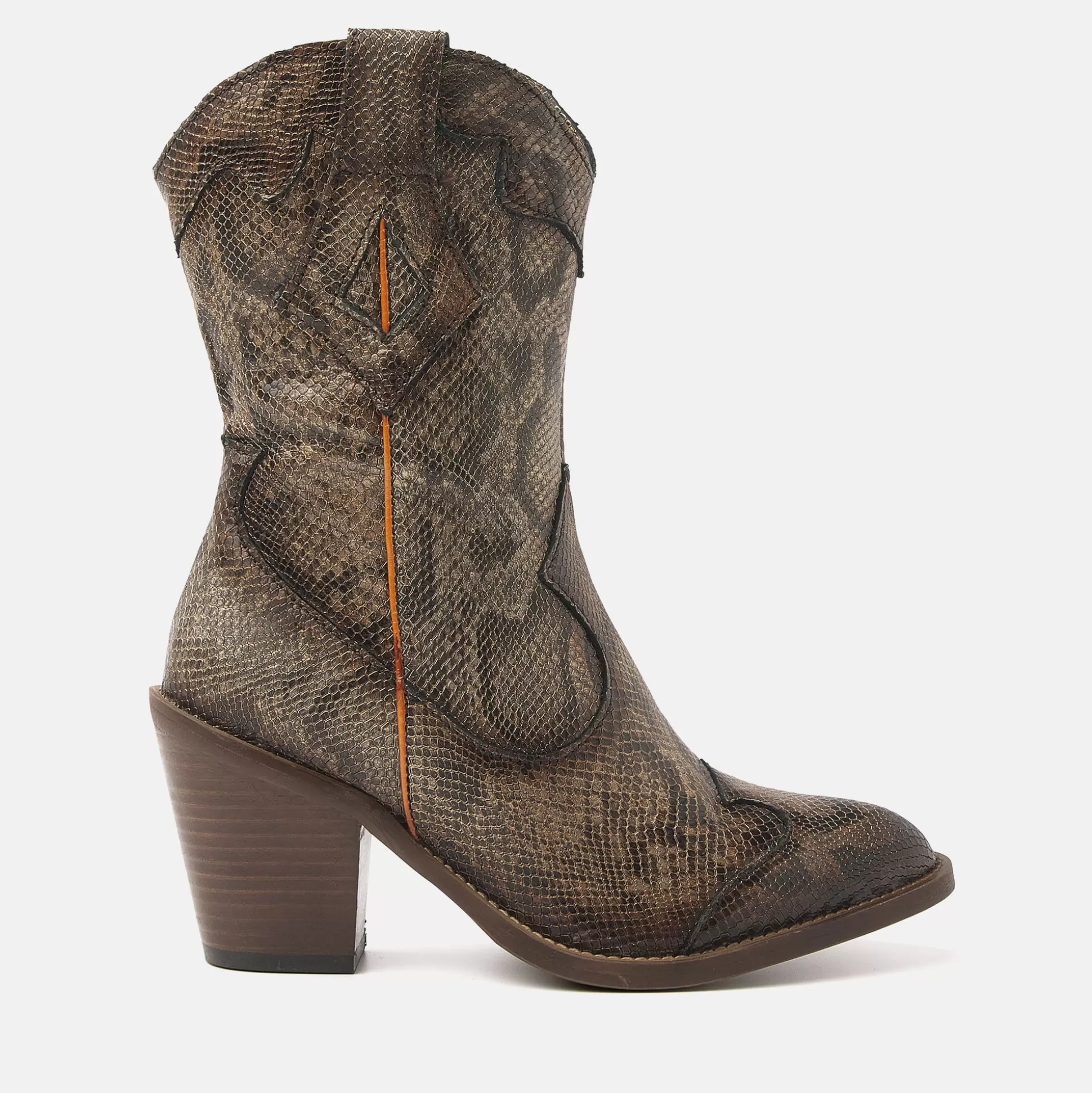 Vrouw Lazamani Dames Laarsjes 35.120 Brown-Python