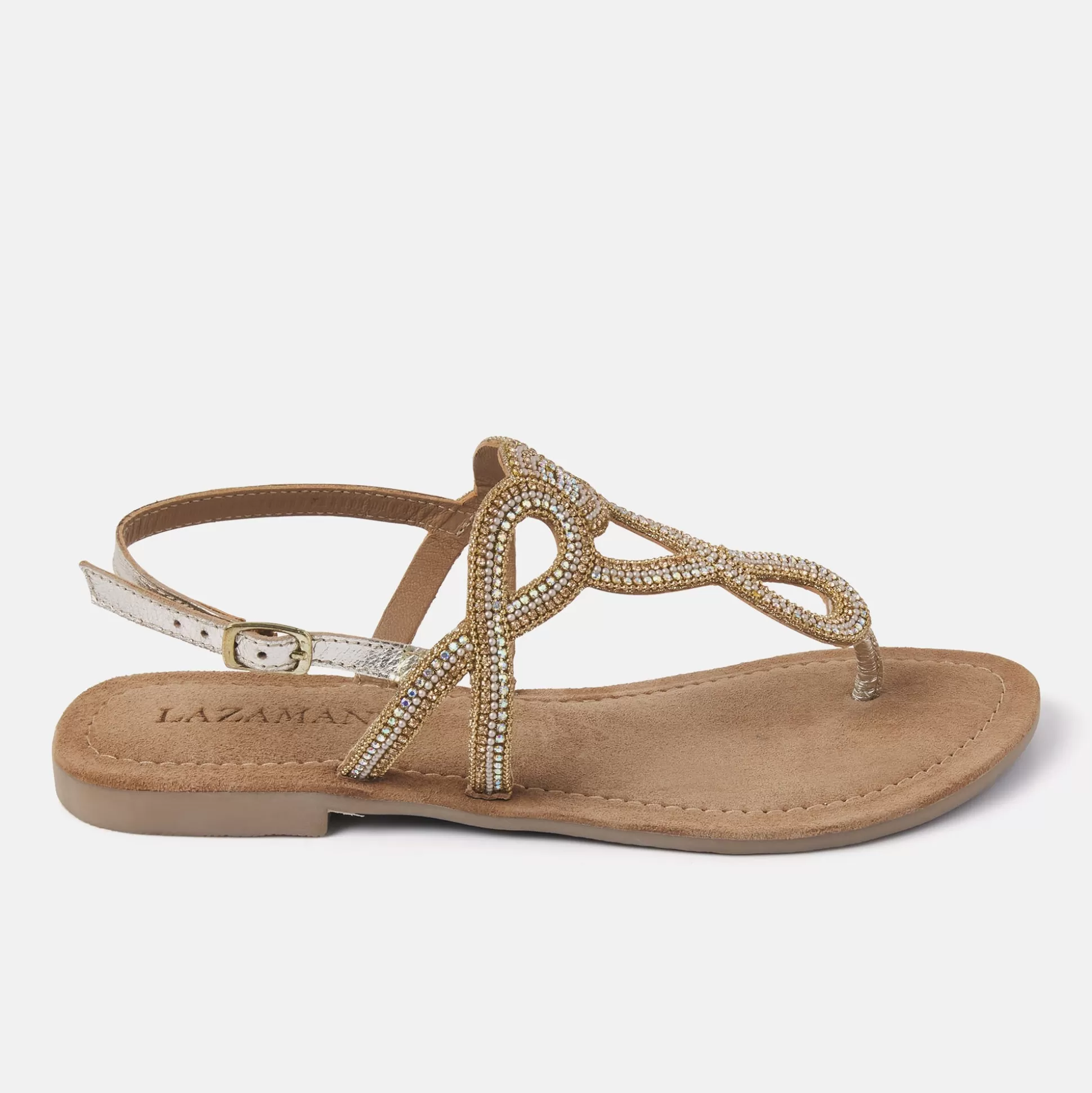 Vrouw Lazamani Dames Sandalen 33.510 Gold