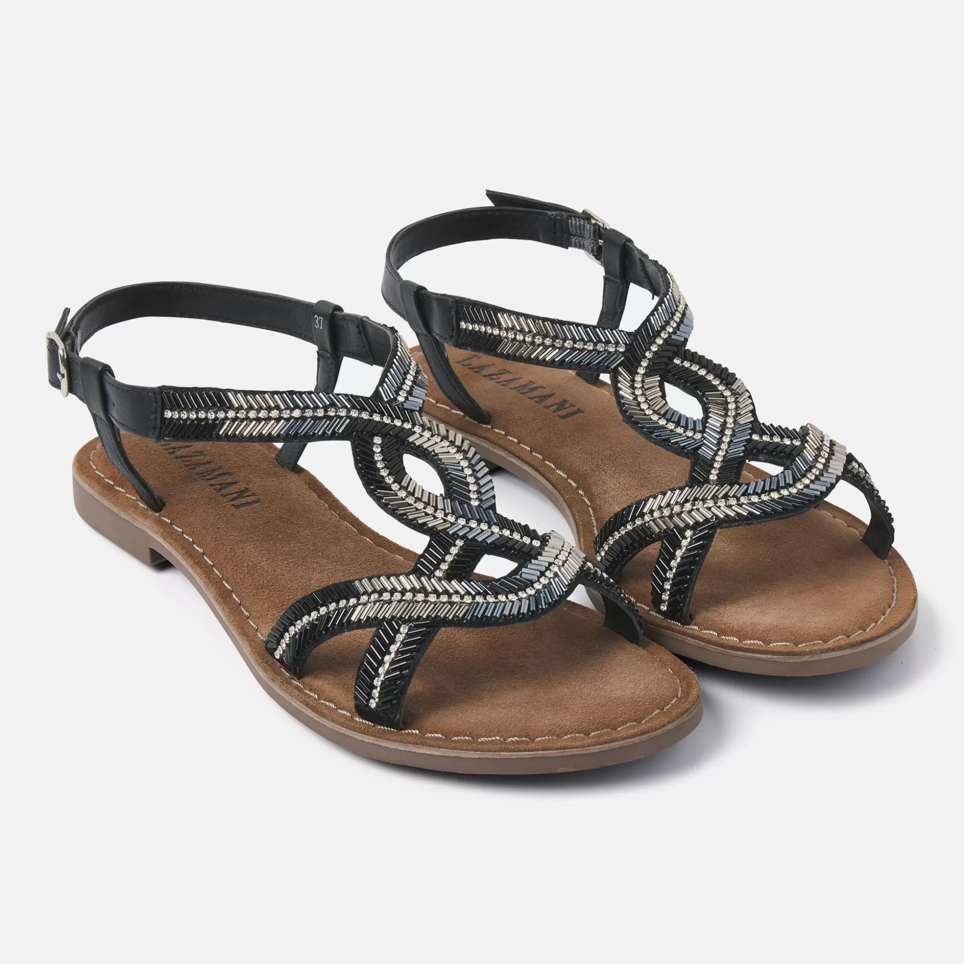 Vrouw Lazamani Dames Sandalen 75.290 Black