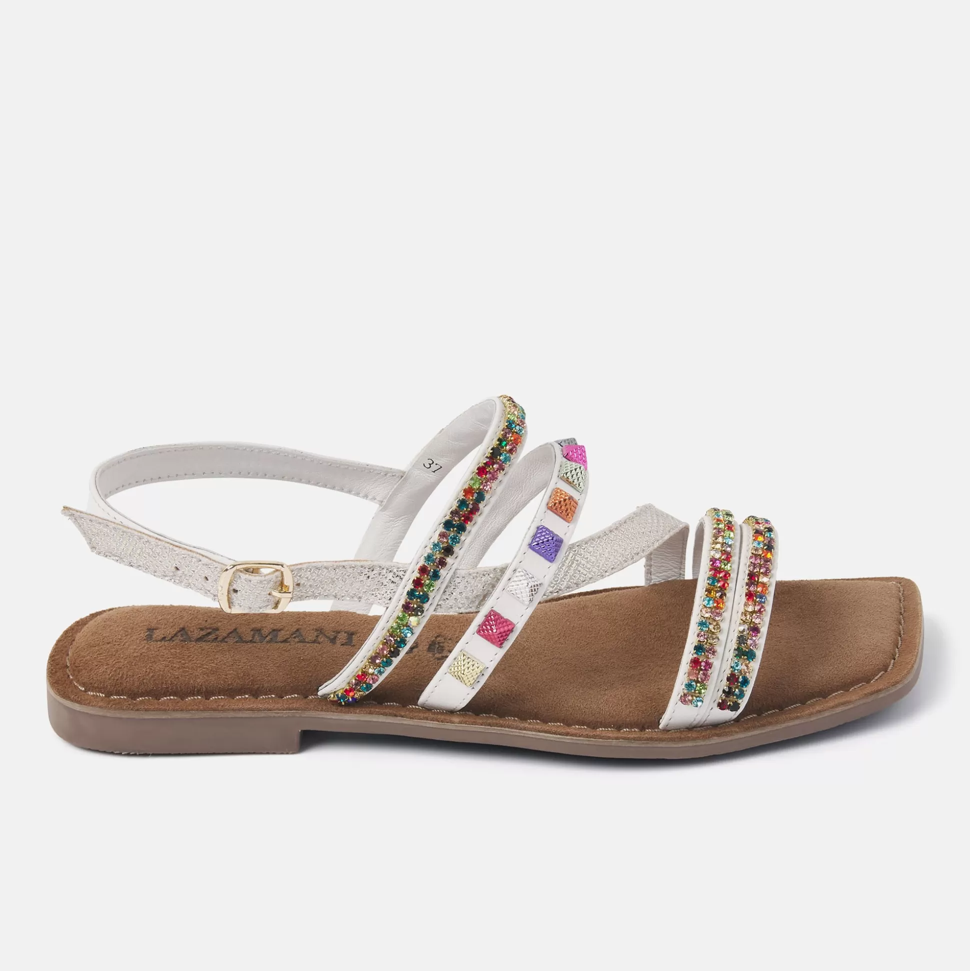 Vrouw Lazamani Dames Sandalen 75.405 White