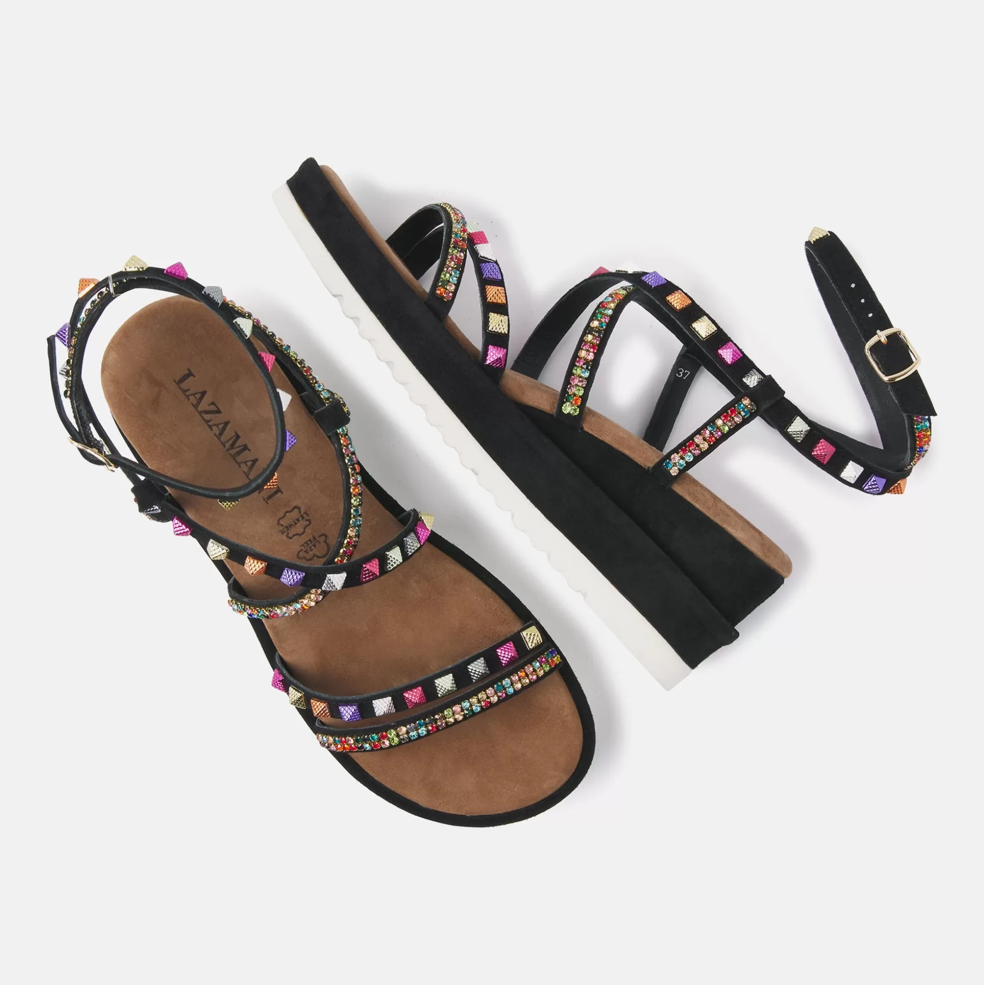 Vrouw Lazamani Dames Sandalen 75.408 Black