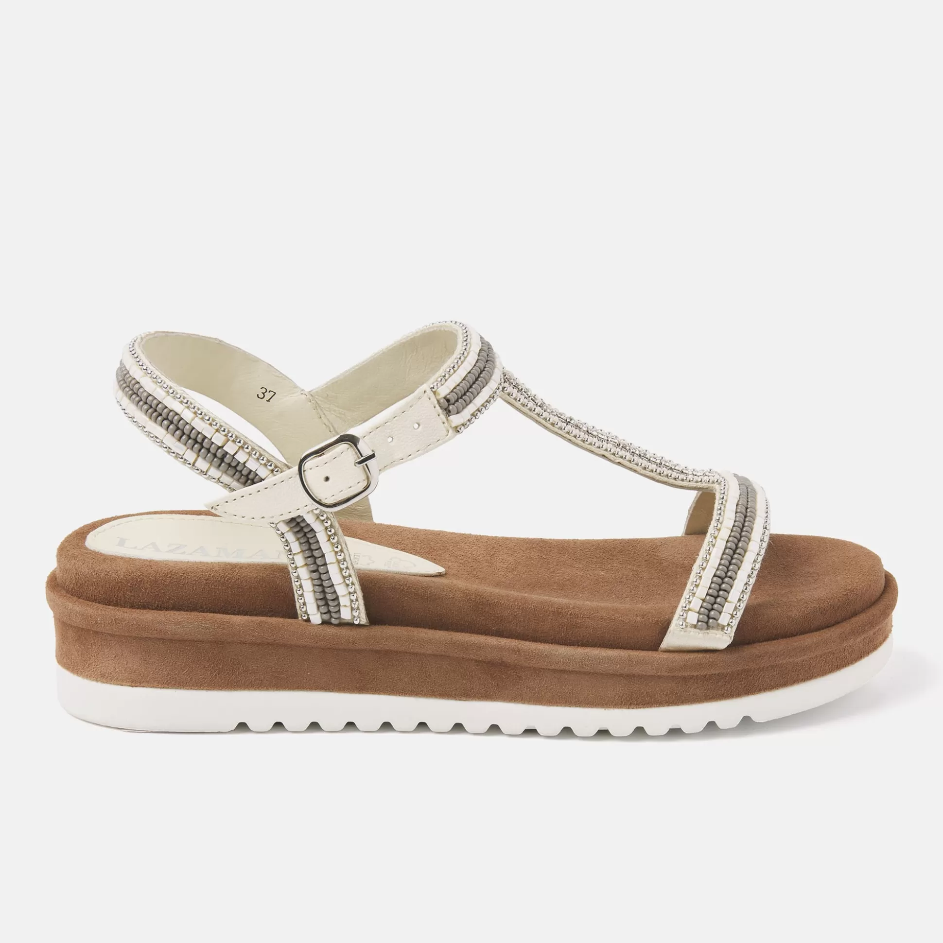 Vrouw Lazamani Dames Sandalen 75.417 White