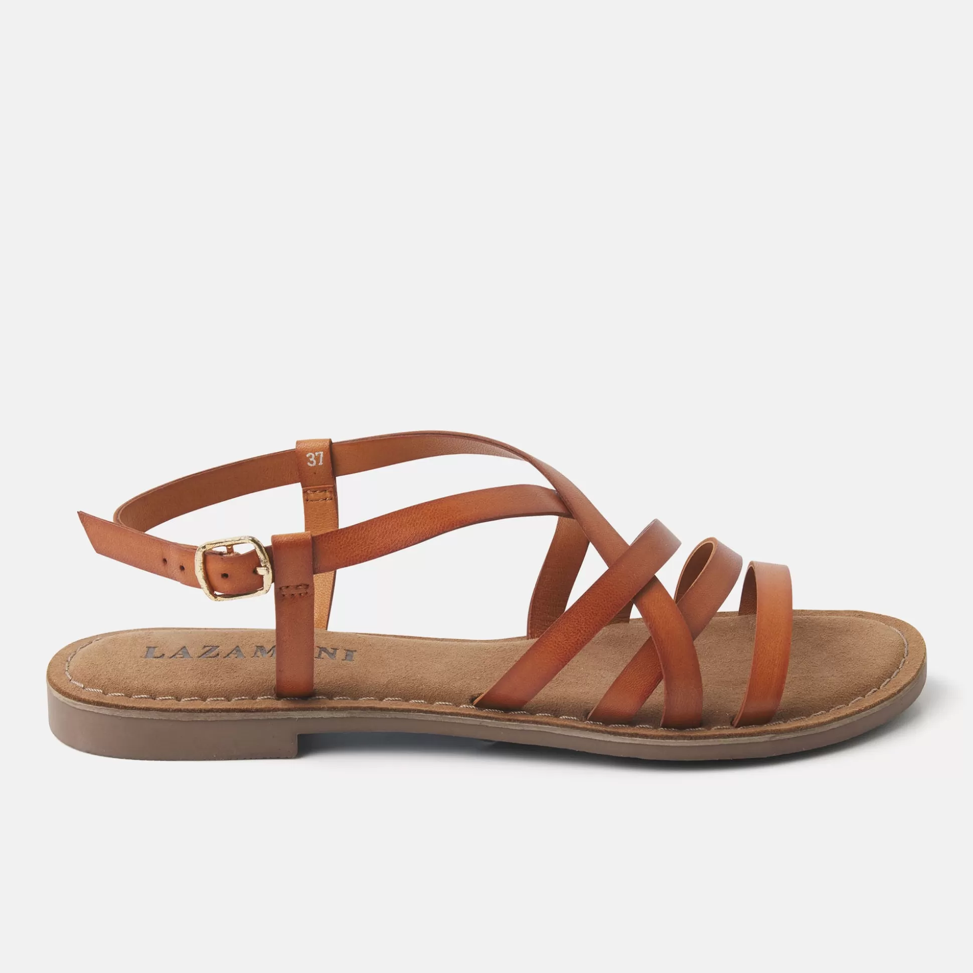 Vrouw Lazamani Dames Sandalen 75.527 Tan