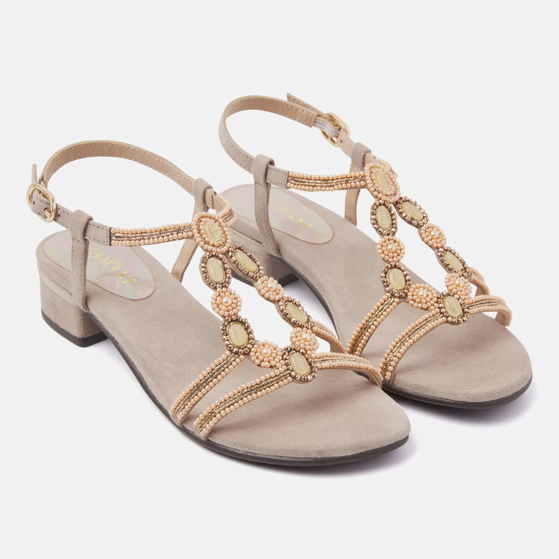 Vrouw Lazamani Dames Sandalen 85.379 Biscuit