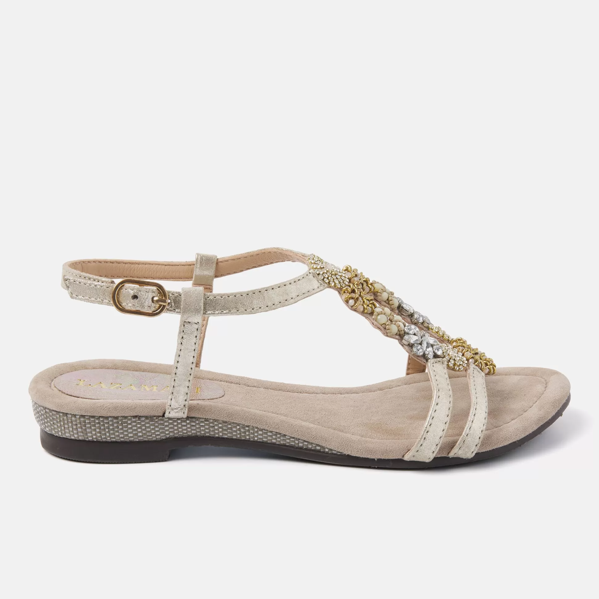 Vrouw Lazamani Dames Sandalen 85.547 Biscuit