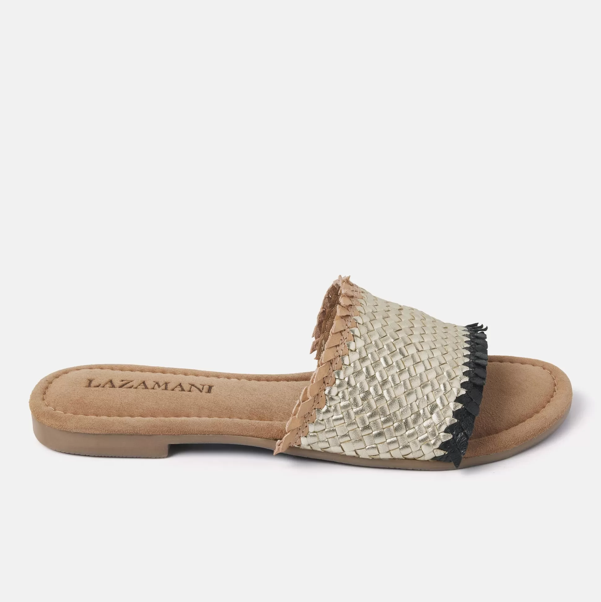 Vrouw Lazamani Dames Slippers 33.486 Gold Black