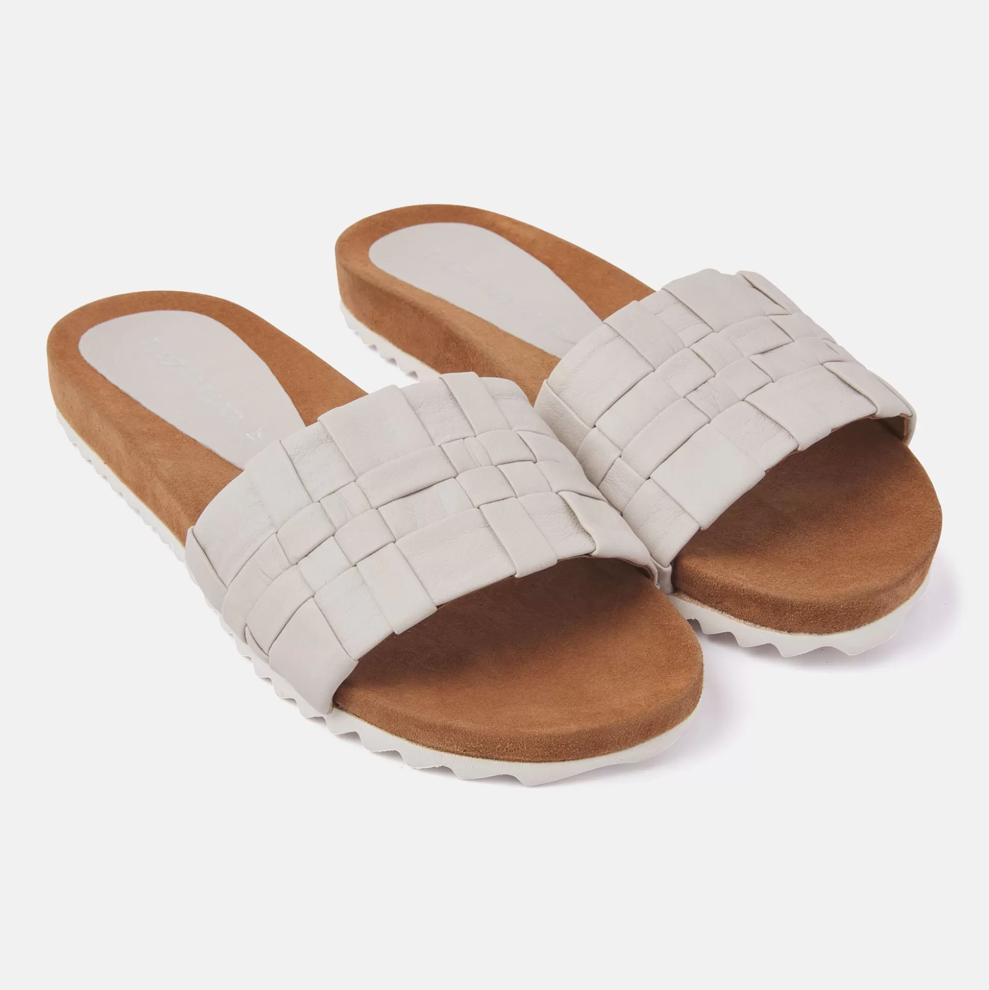 Vrouw Lazamani Dames Slippers 33.504 Oyster
