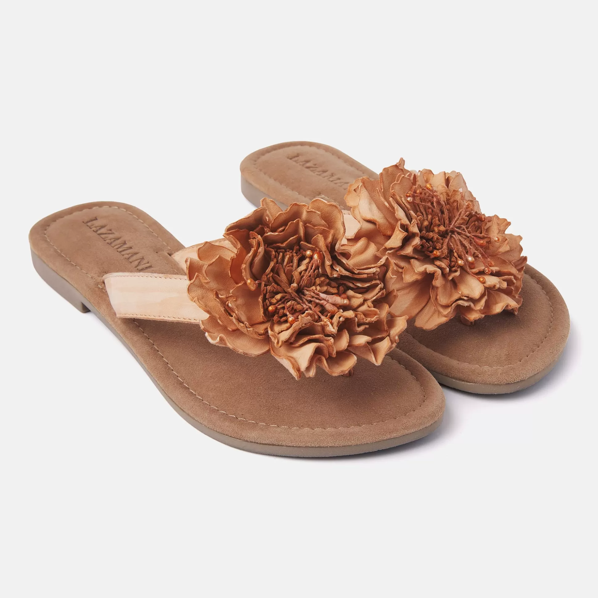 Vrouw Lazamani Dames Slippers 33.517 Camel