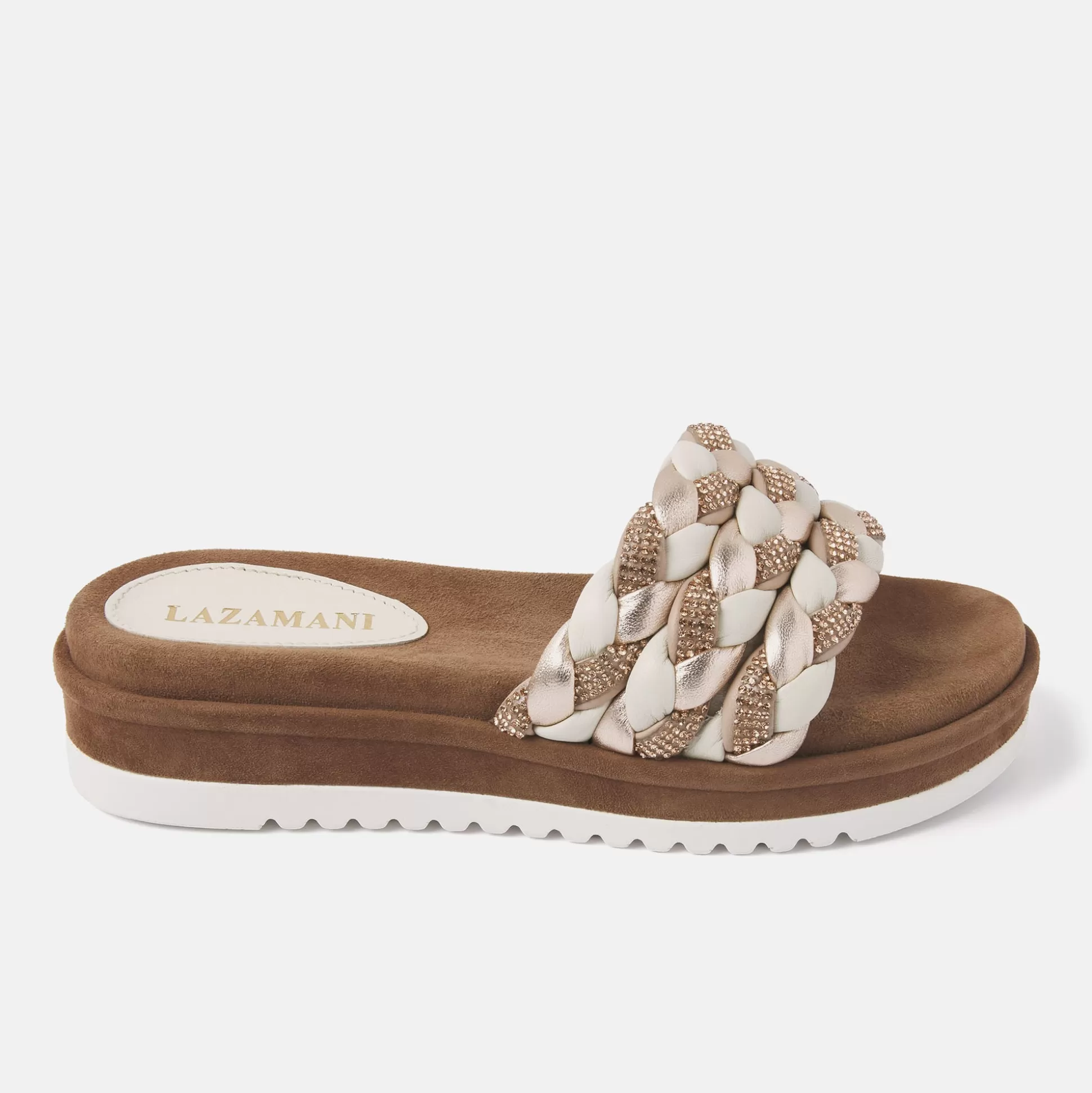 Vrouw Lazamani Dames Slippers 75.302 Off-White