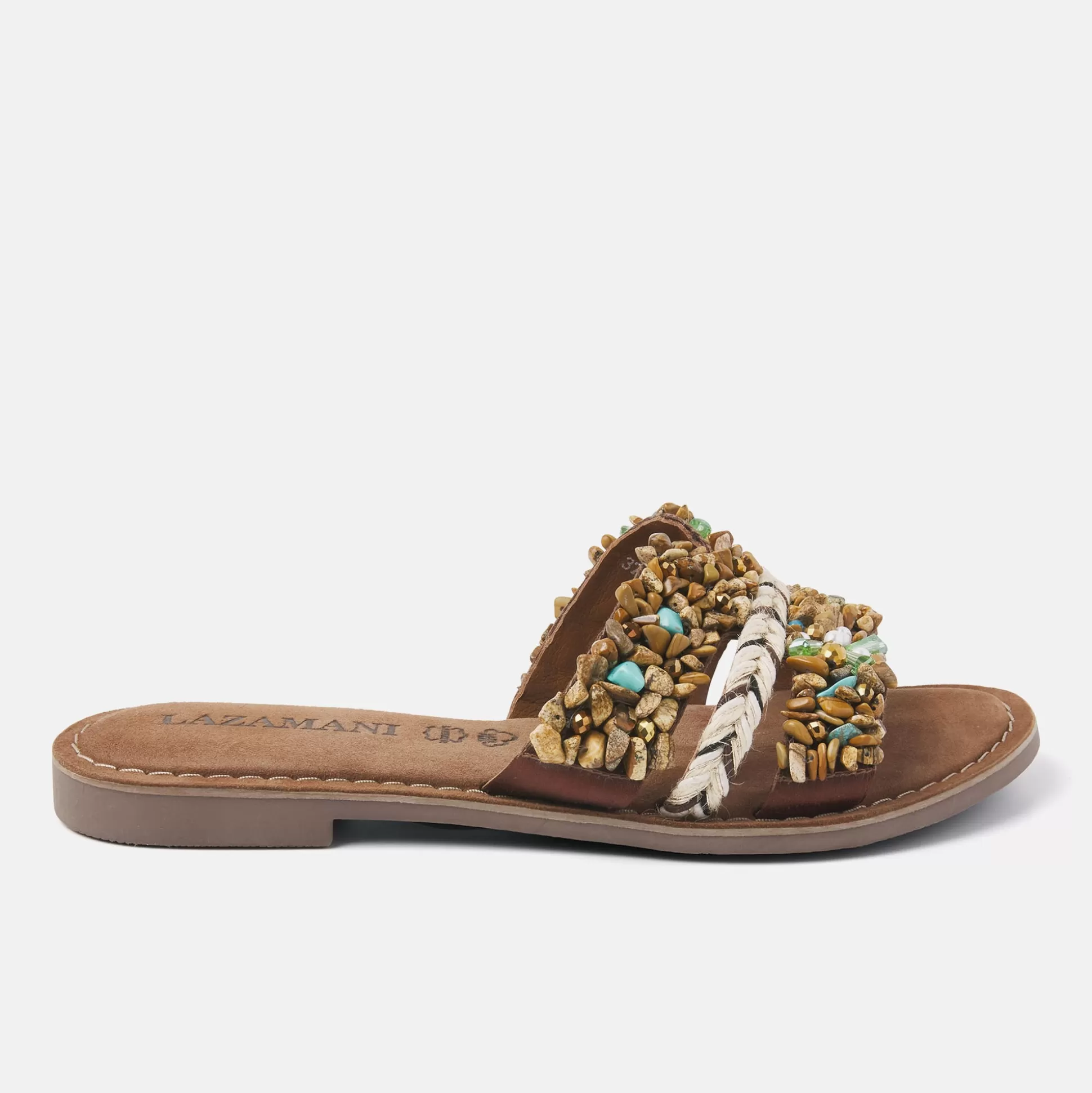 Vrouw Lazamani Dames Slippers 75.381 Tan