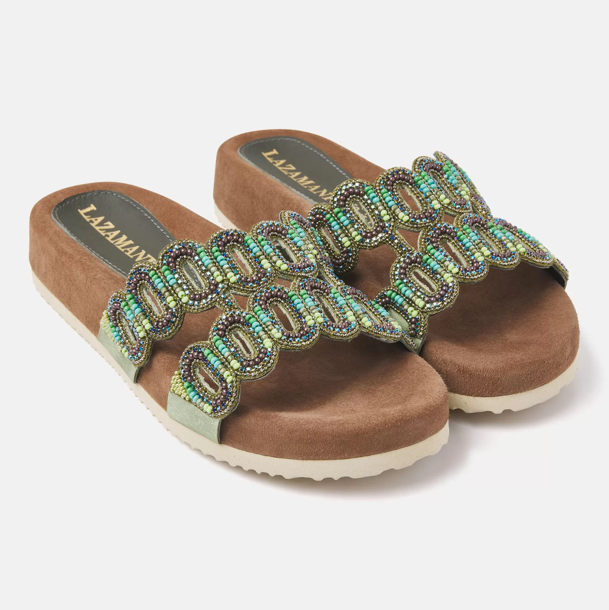 Vrouw Lazamani Dames Slippers 75.391 Olive