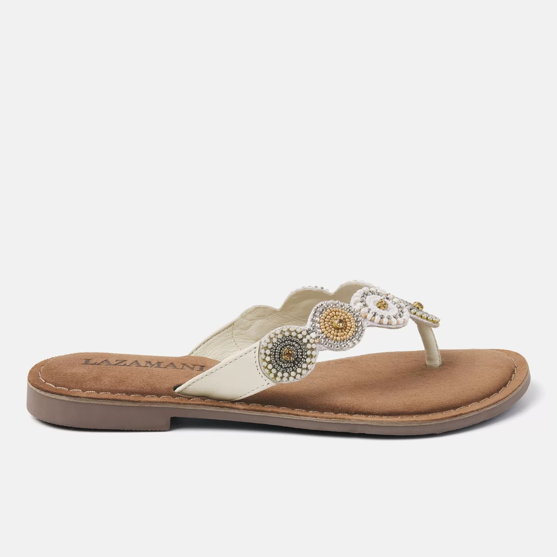 Vrouw Lazamani Dames Slippers 75.451 Off-White