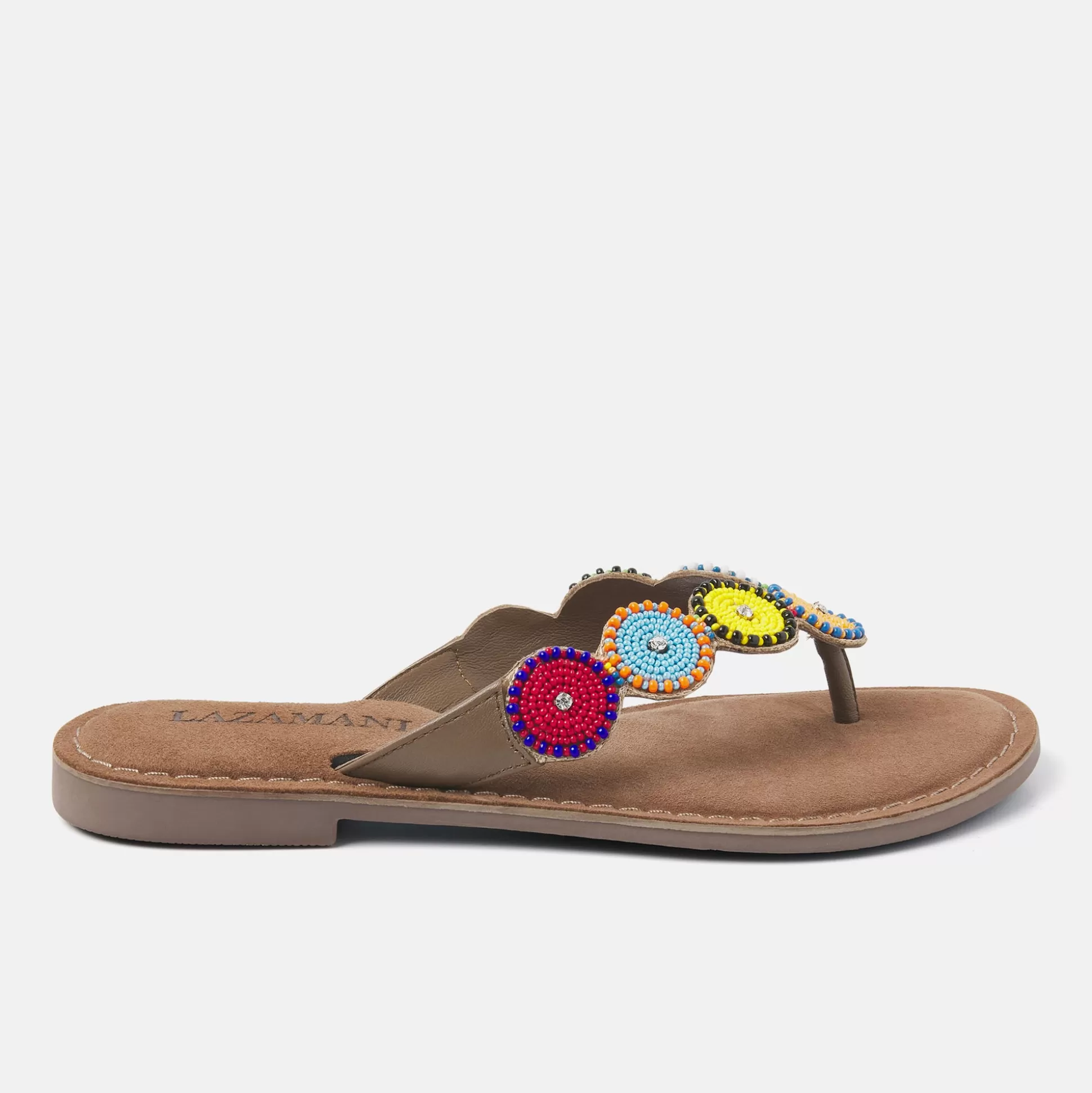 Vrouw Lazamani Dames Slippers 75.451 Taupe