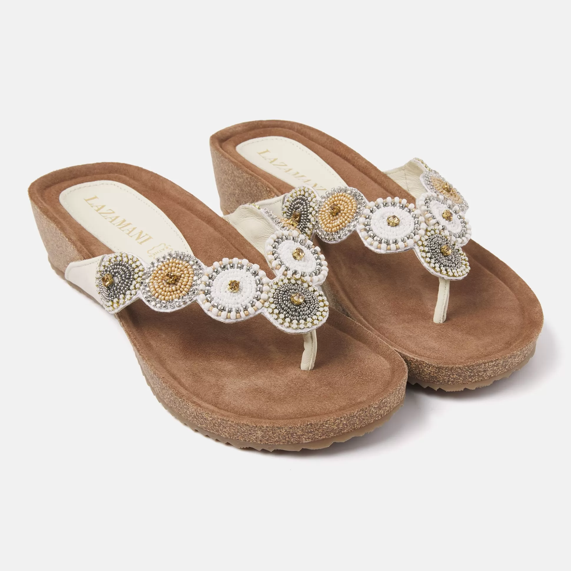 Vrouw Lazamani Dames Slippers 75.455 Off-White