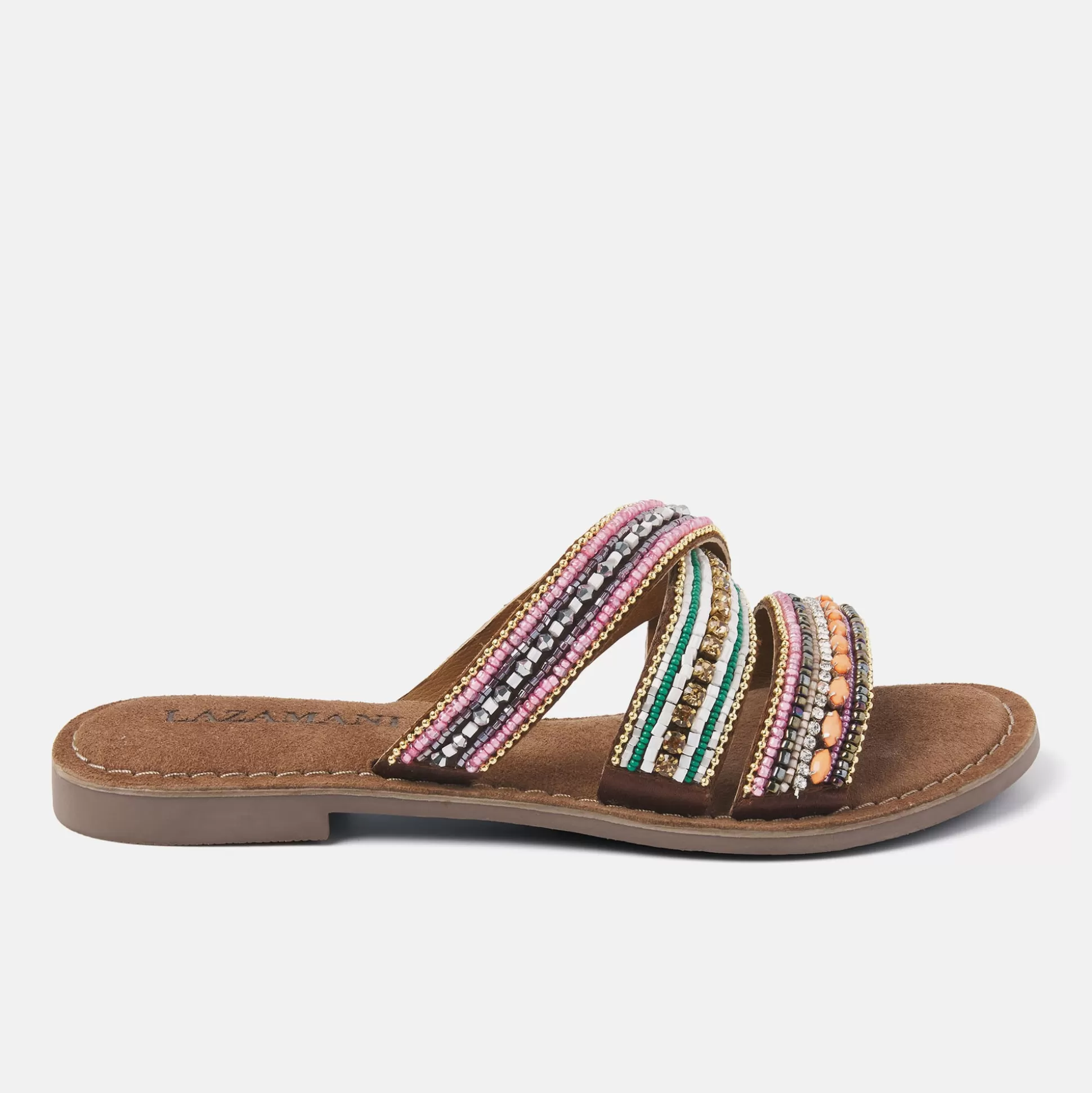 Vrouw Lazamani Dames Slippers 75.474 Tan