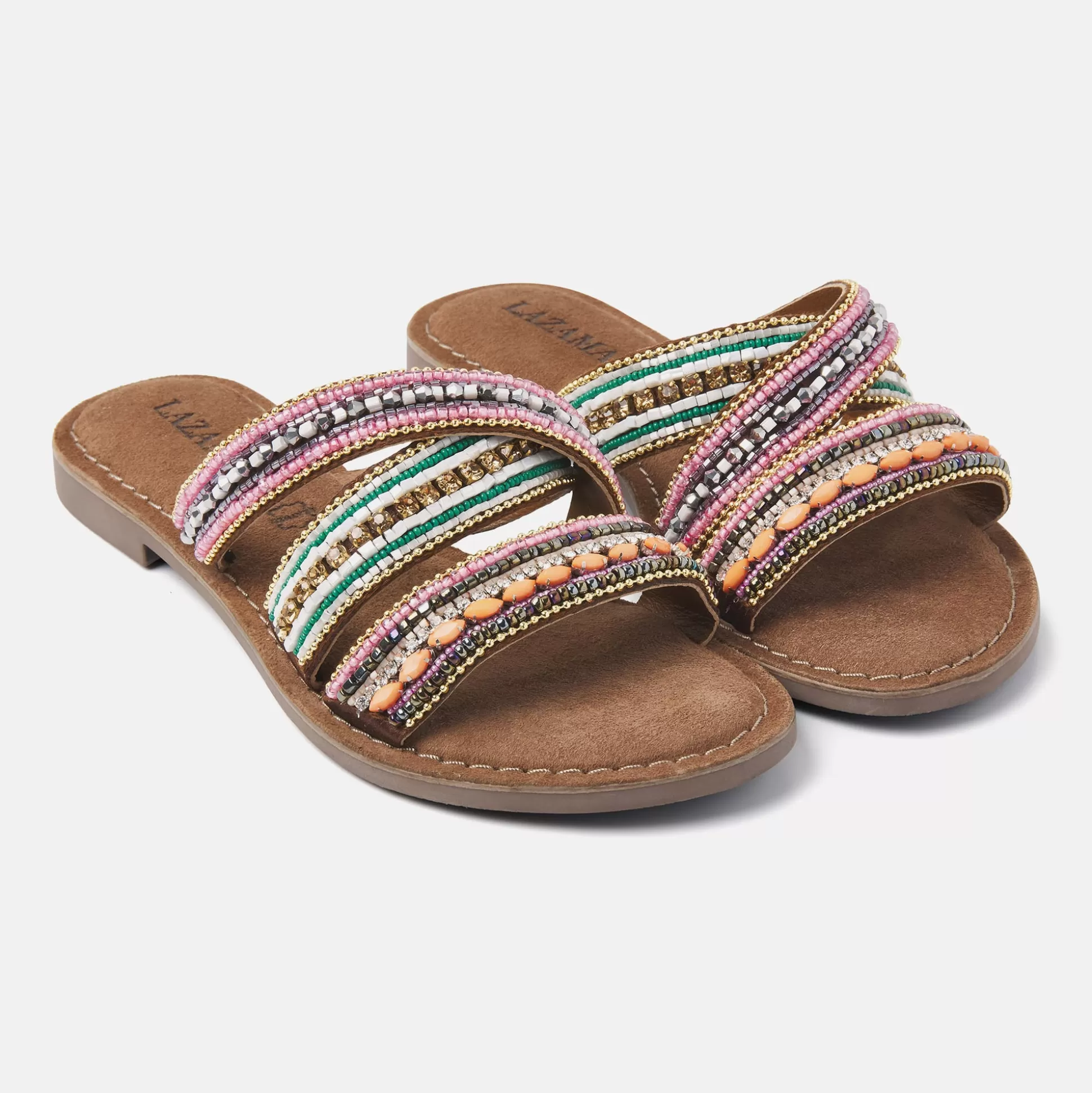 Vrouw Lazamani Dames Slippers 75.474 Tan