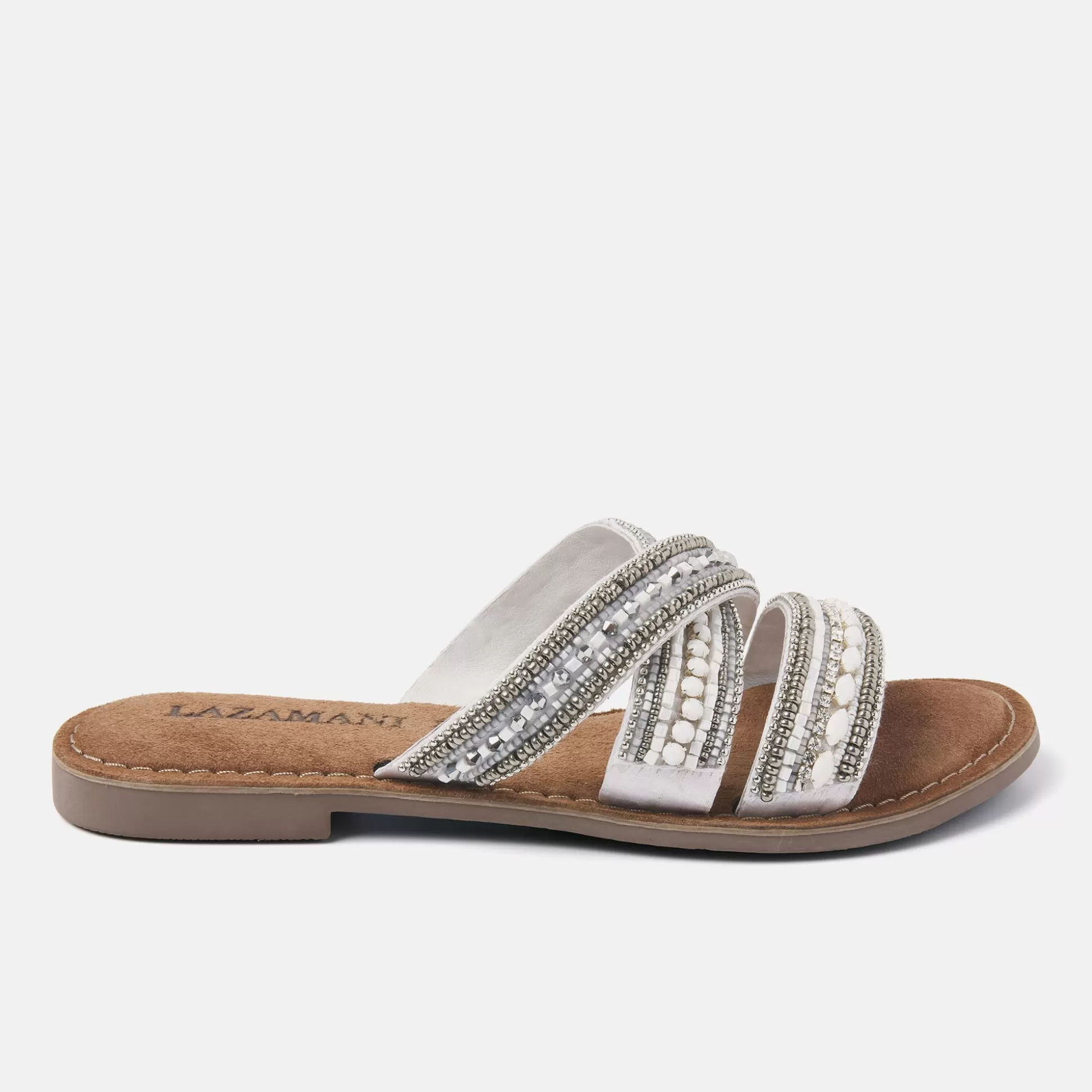 Vrouw Lazamani Dames Slippers 75.474 White