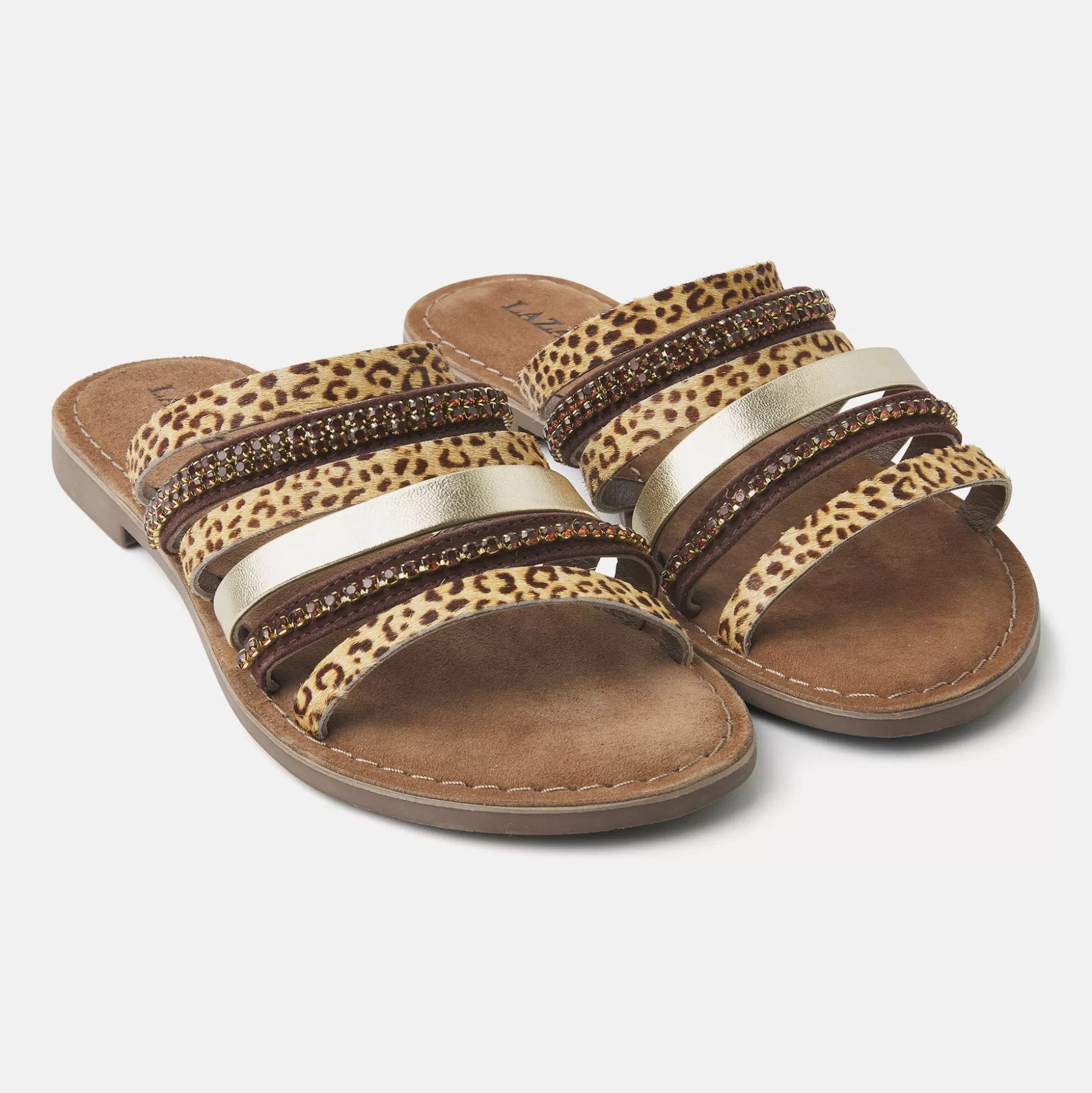 Vrouw Lazamani Dames Slippers 75.532 Leopard