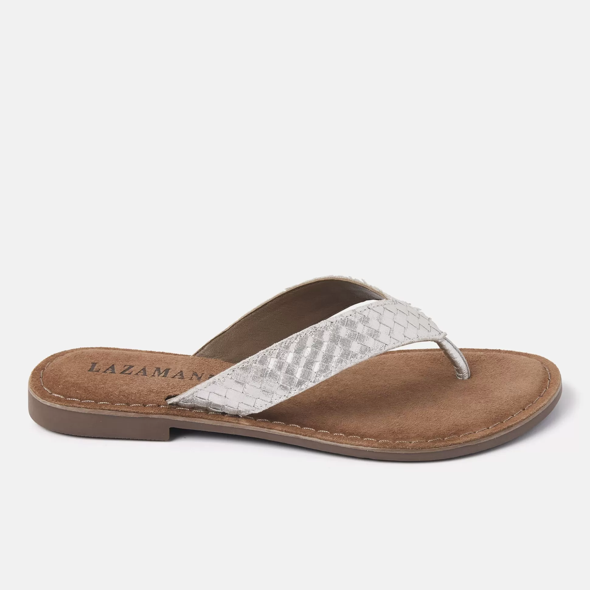 Vrouw Lazamani Dames Slippers 75.806 Silver