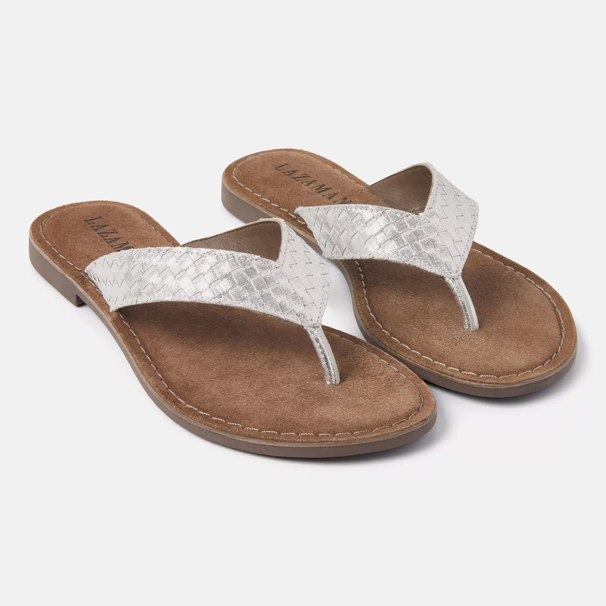 Vrouw Lazamani Dames Slippers 75.806 Silver