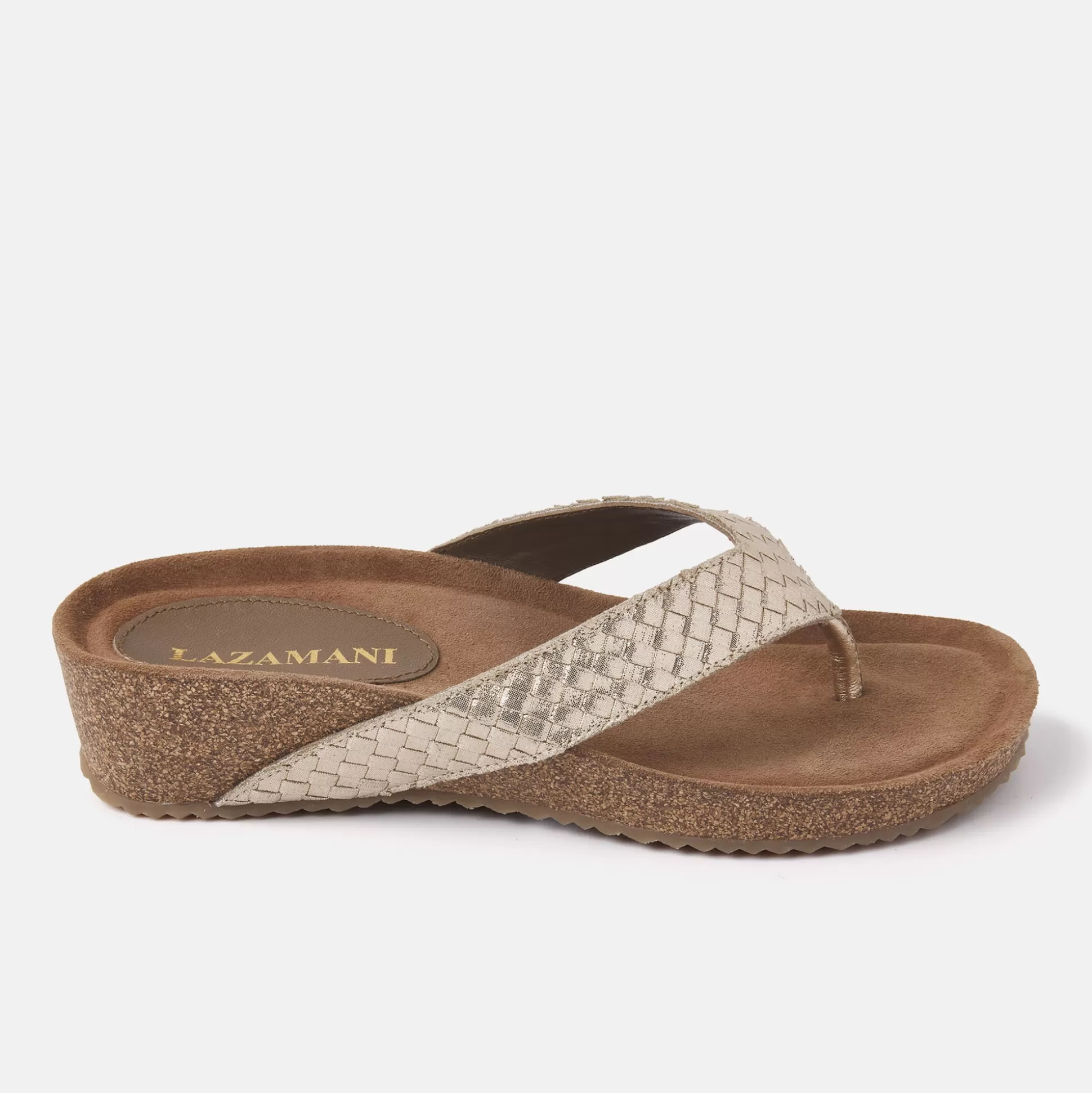 Vrouw Lazamani Dames Slippers 75.807 Gold