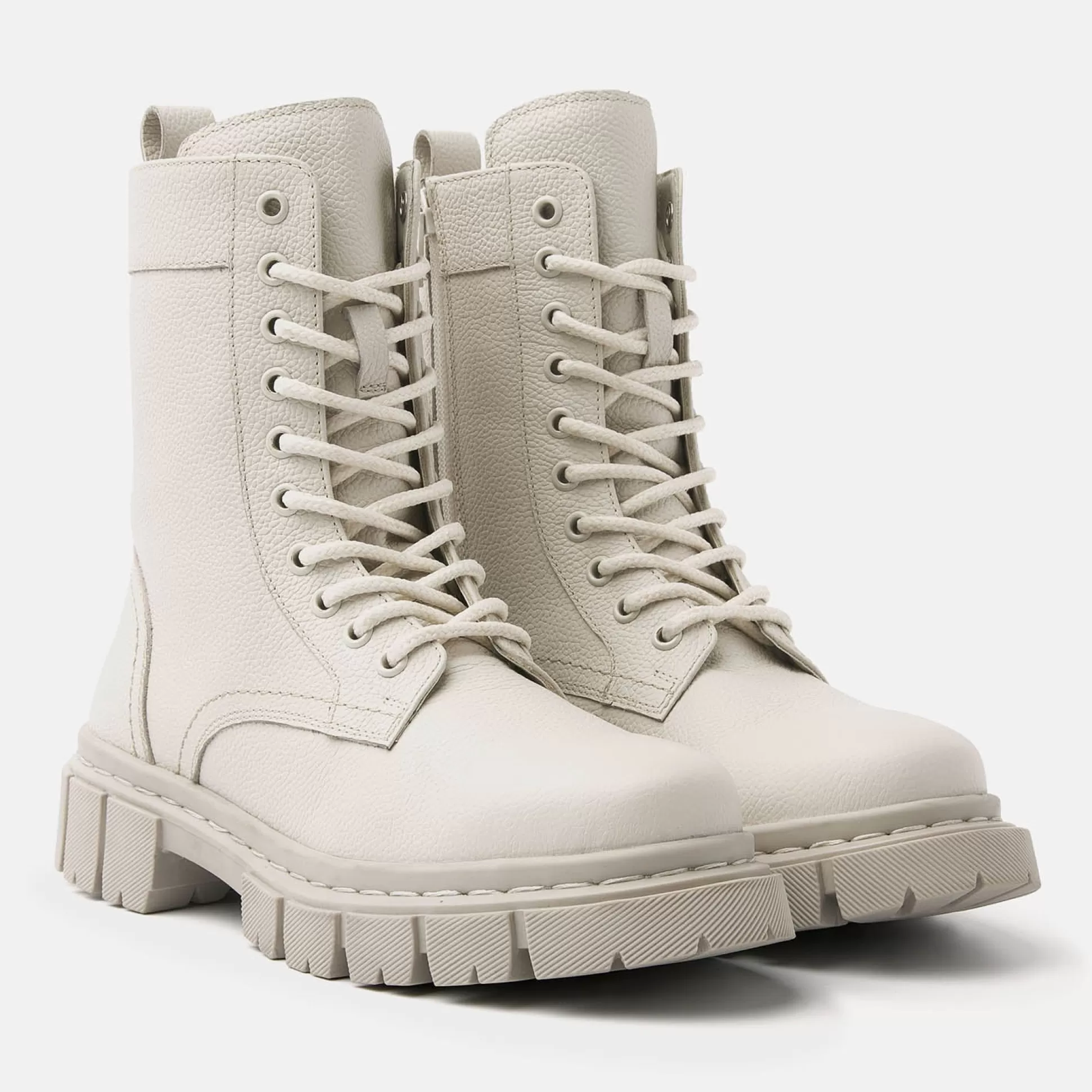 Vrouw Lazamani Dames Veterboots 53.592 Off-White