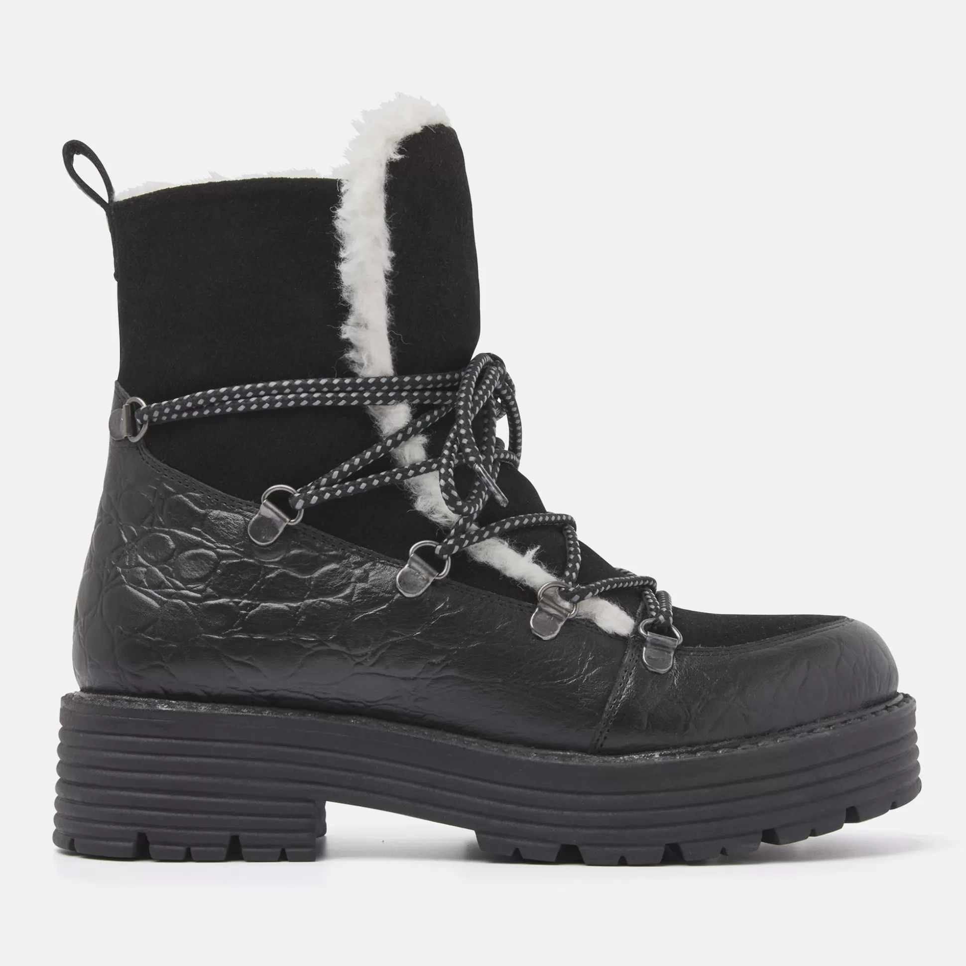 Vrouw Lazamani Dames Veterboots 85.349 Black