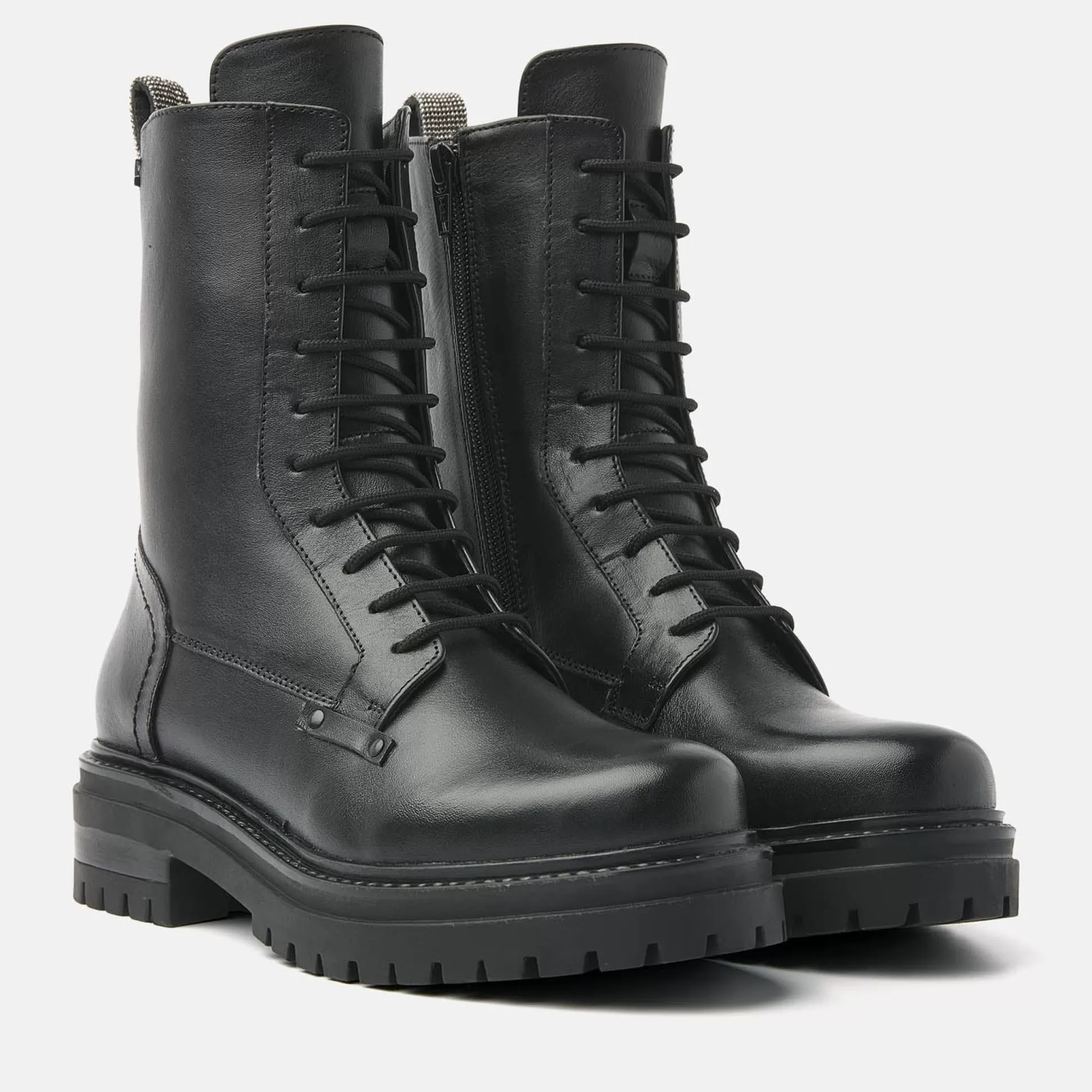 Vrouw Lazamani Dames Veterboots 85.629 Black