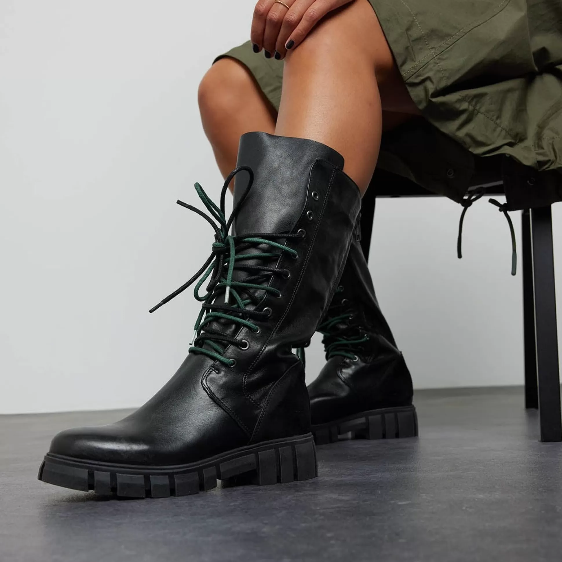 Vrouw Lazamani Dames Veterlaarzen 74.467 Black